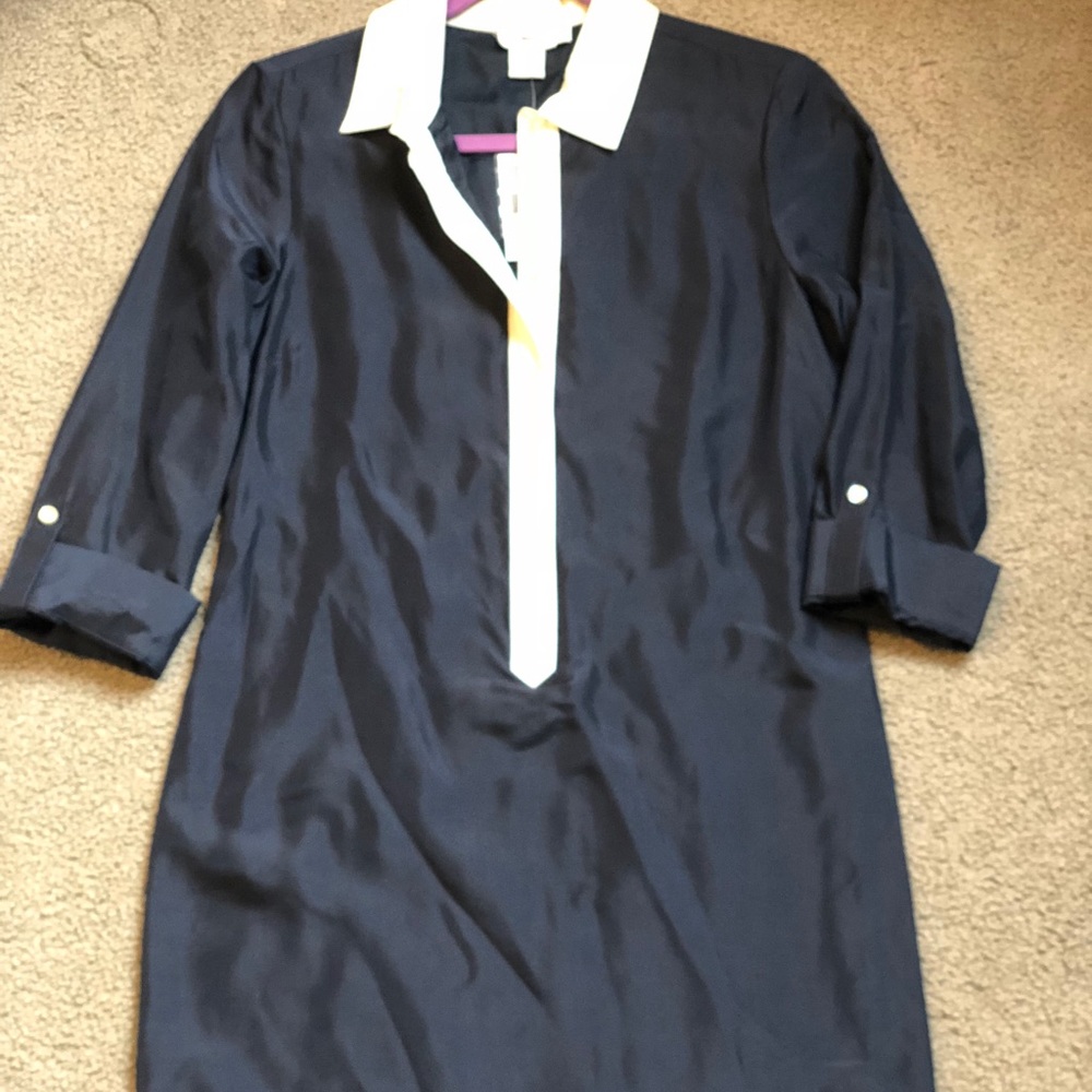 NWT Vineyard Vines silk shirt dress
